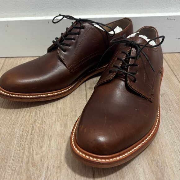 BNWOT Taylor Stitch Derby Shoes in Whiskey(brown) Leather - 10 - Picture 1 of 13